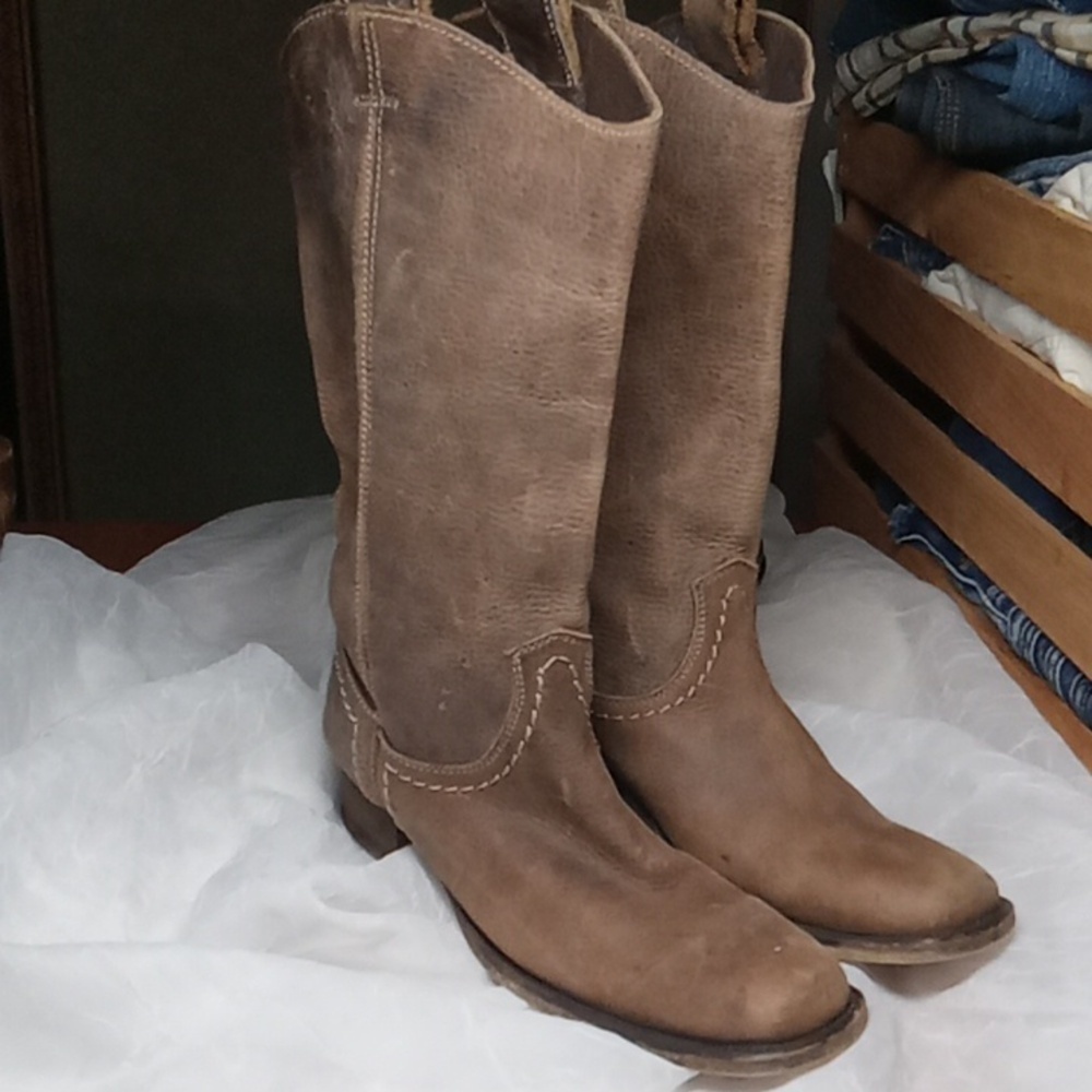 BED|STU Brown Heeled Boots
